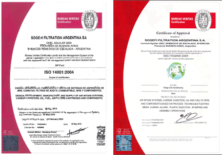 Certificaciones